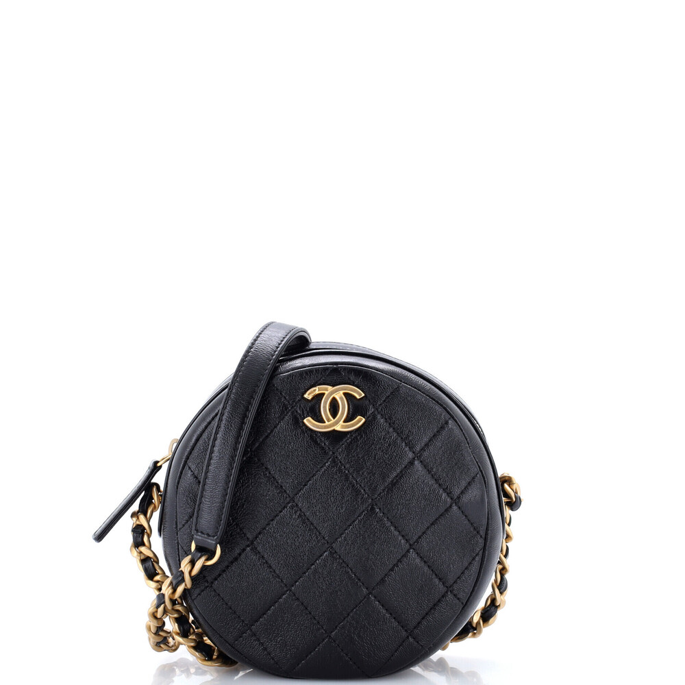 Chanel Small Round Chain Crossbody Bag